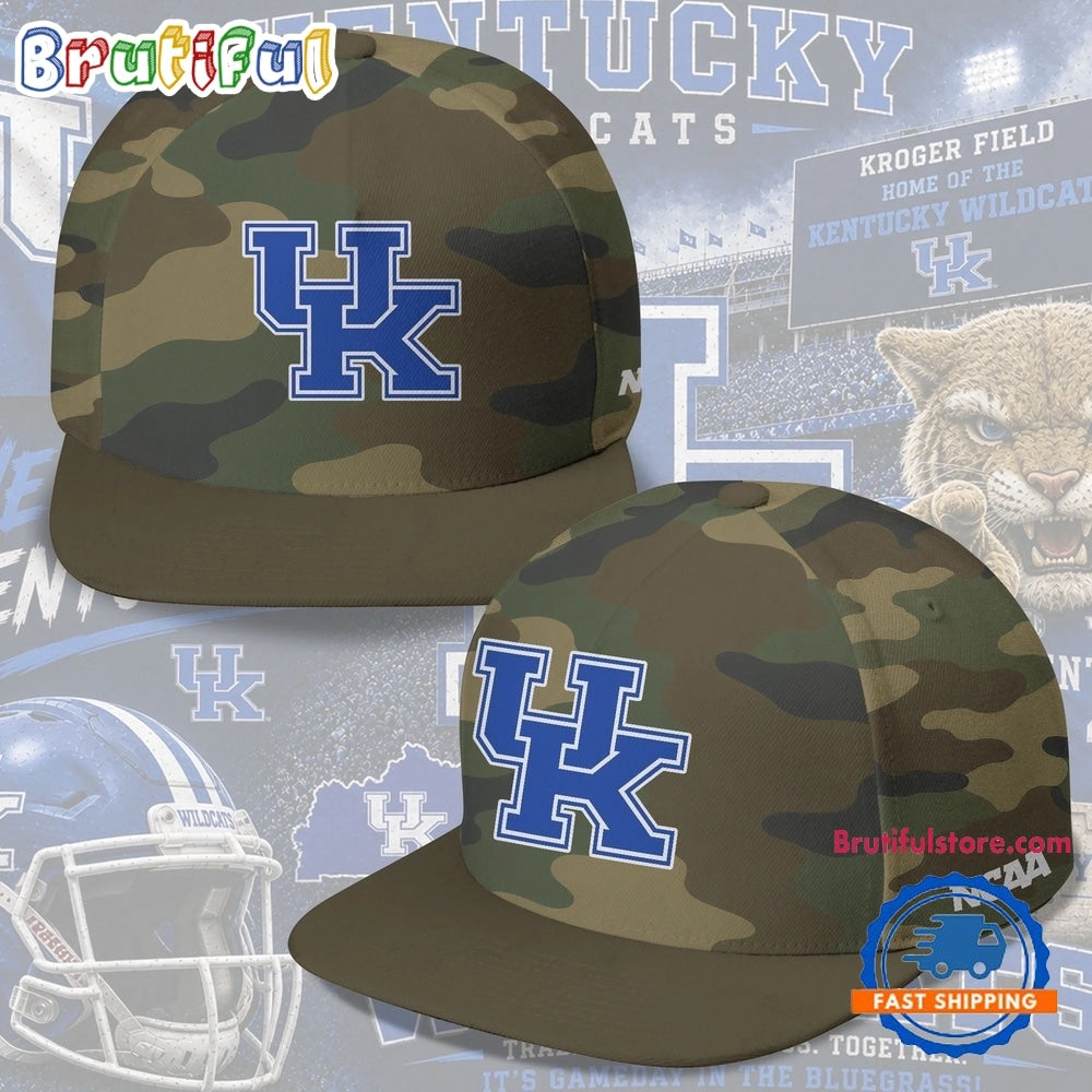 Kentucky Wildcats NCAA Field Ops Camo Snapback Cap