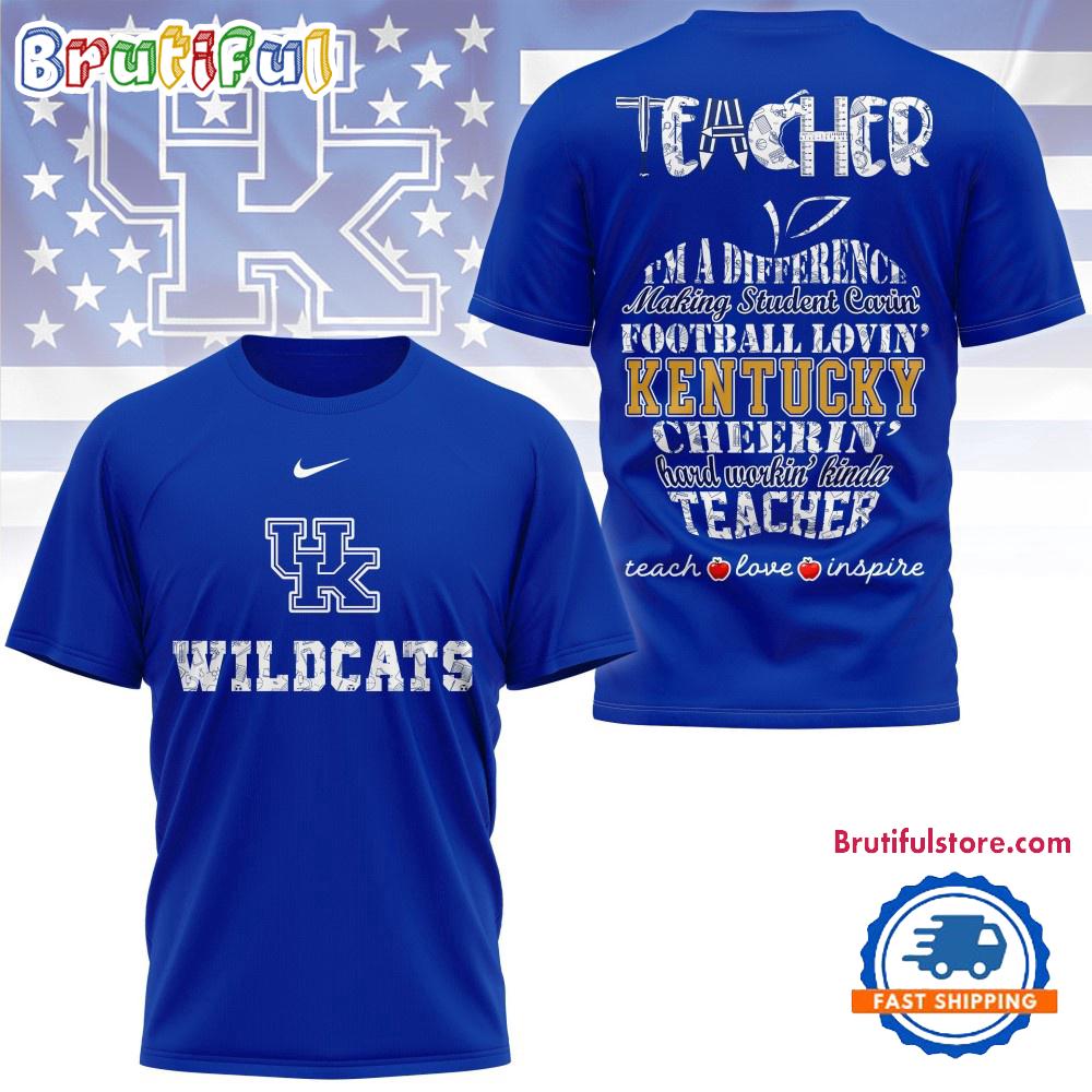 Kentucky Wildcats Teacher Pride Unisex 3D Shirt