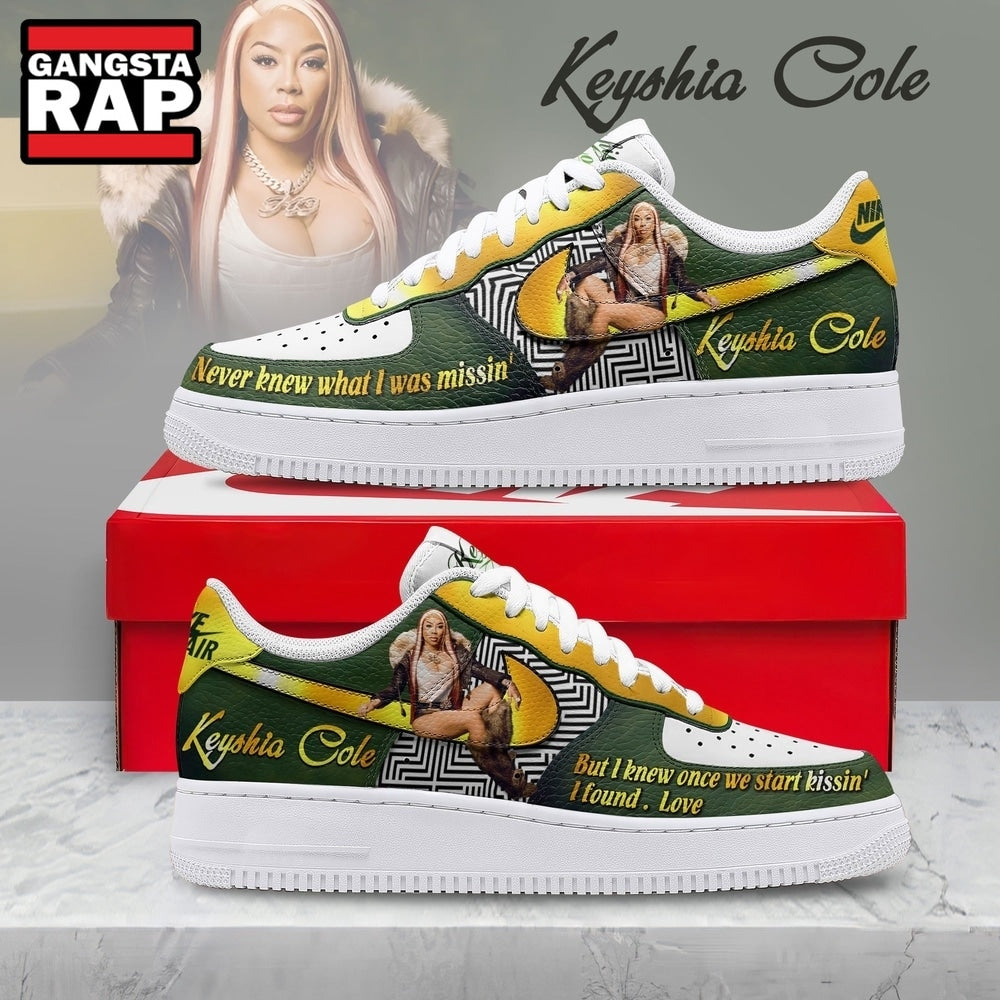 Keyshia Cole Custom Air Force 1 Shoes, Music Air Force 1 Shoes