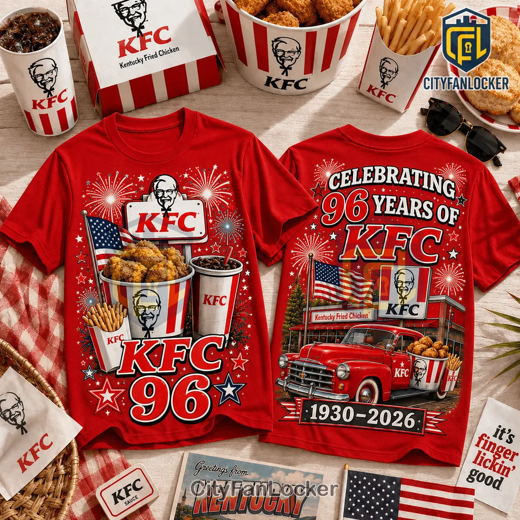 KFC 1930-2026 Celebration Red T-Shirt Limited Edition