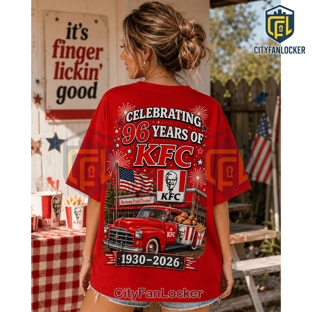 KFC 1930-2026 Celebration Red T-Shirt Limited Edition
