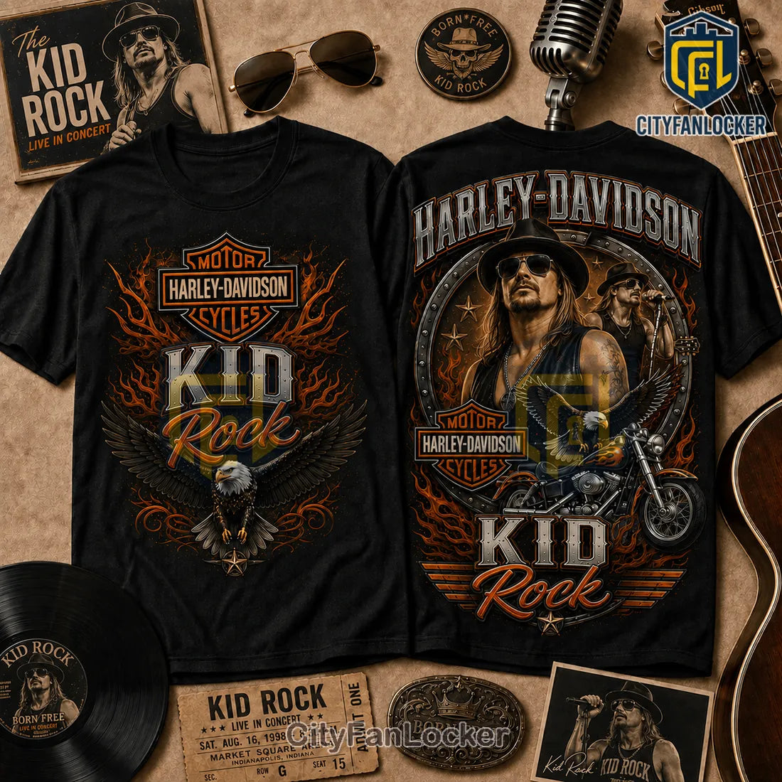 Kid Rock Harley-Davidson Limited Eidtion T-Shirt