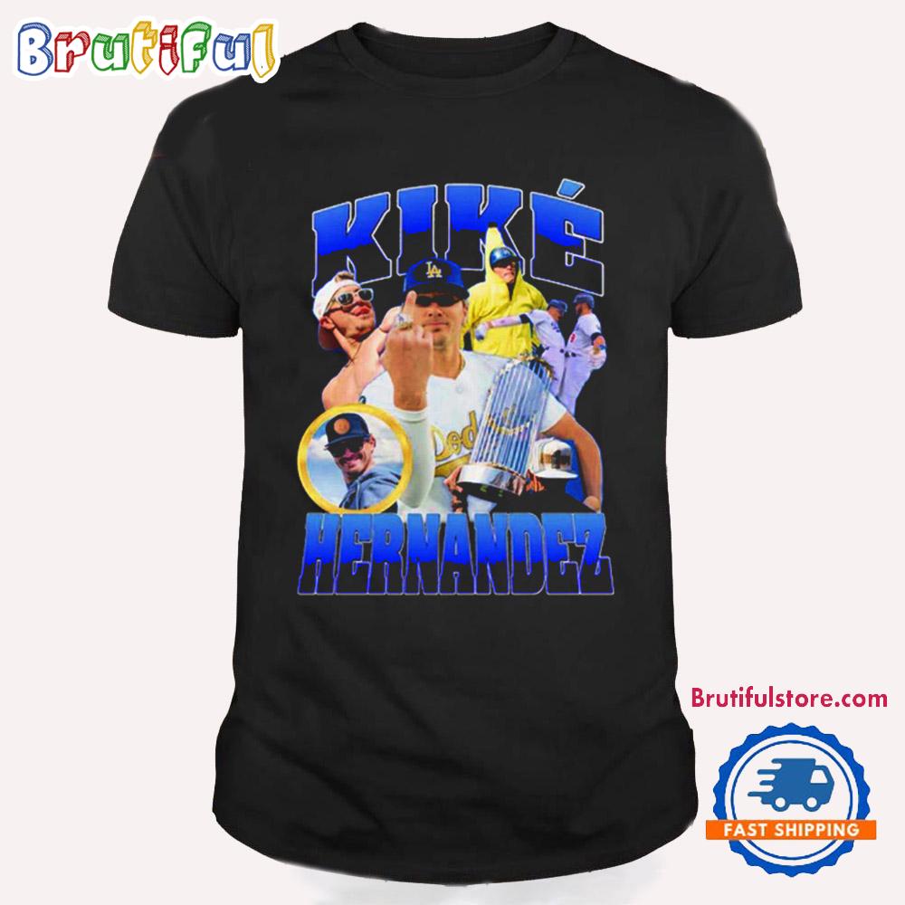 Kike Hernandez Los Angeles Dodgers Middle Finger T Shirt
