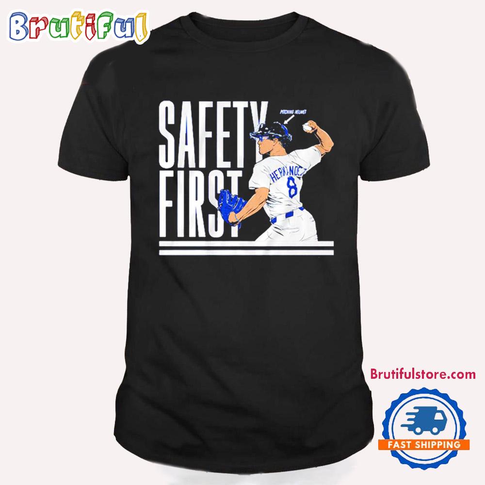 Kike Hernandez Los Angeles Dodgers Safety First T Shirt
