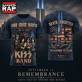 KISS Band Tribute with 911 Remembrance and 343 Fallen Heroes Print T Shirt