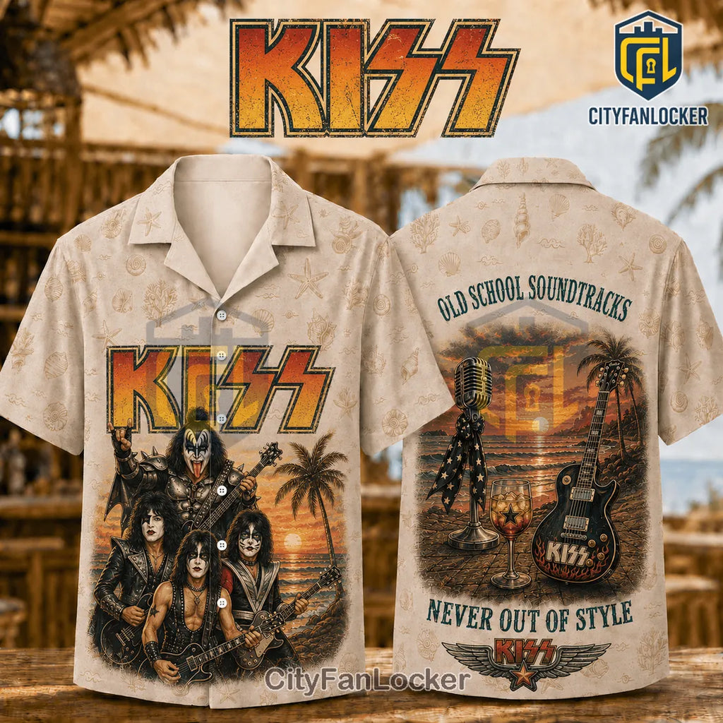 KISS Classic Rock Legend Vintage Hawaiian Shirt