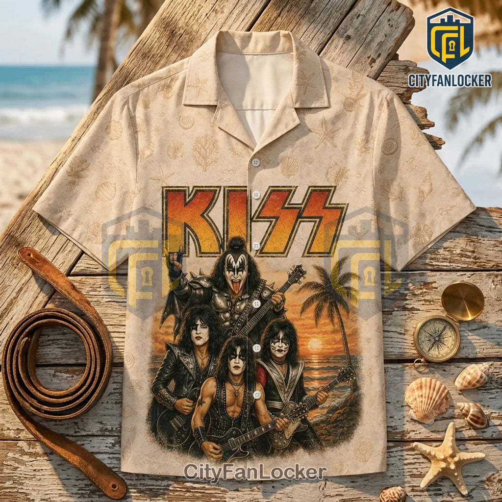 KISS Classic Rock Legend Vintage Hawaiian Shirt