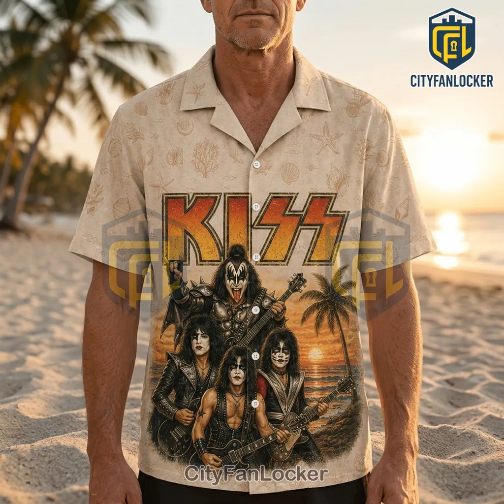 KISS Classic Rock Legend Vintage Hawaiian Shirt