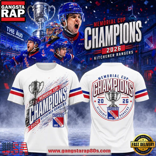 Kitchener Rangers 2026 Champions Memorial Cup Limited Edition T-Shirt
