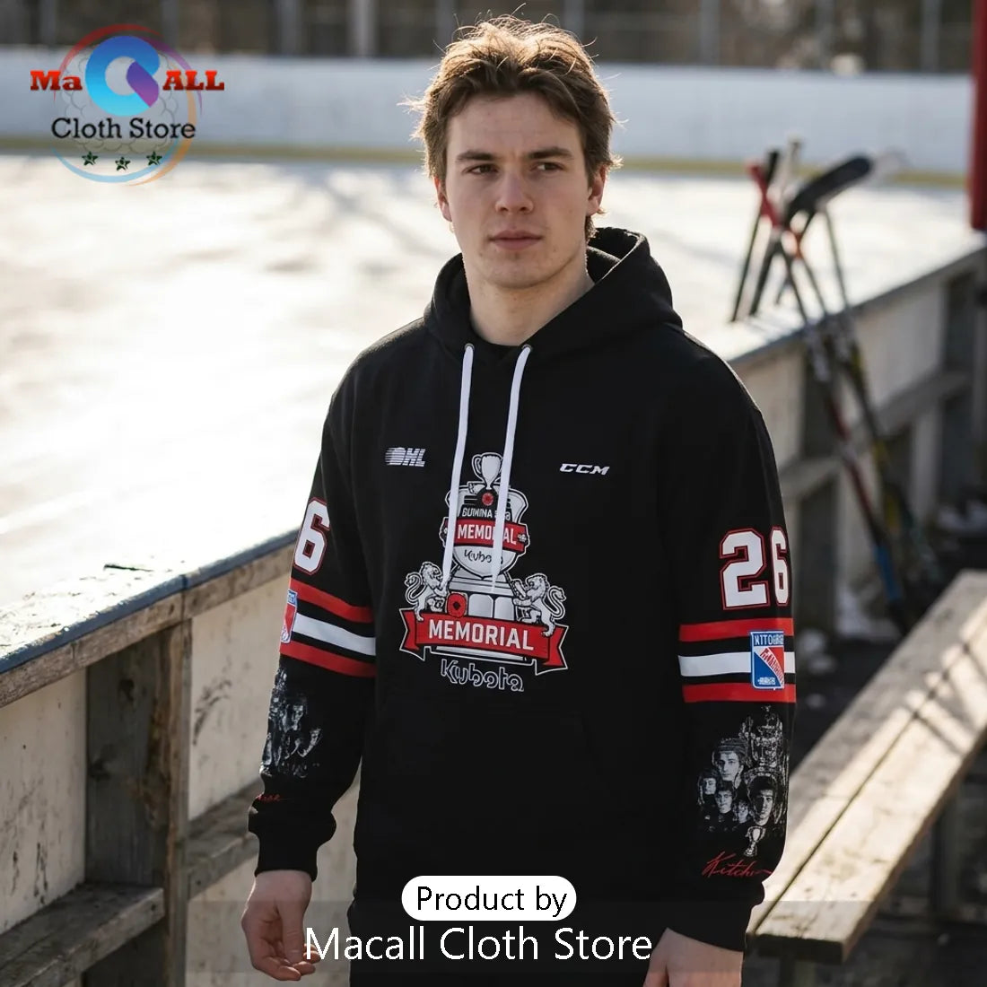 Kitchener Rangers 2026 Memorial Cup Champions Black Hockey Hoodie