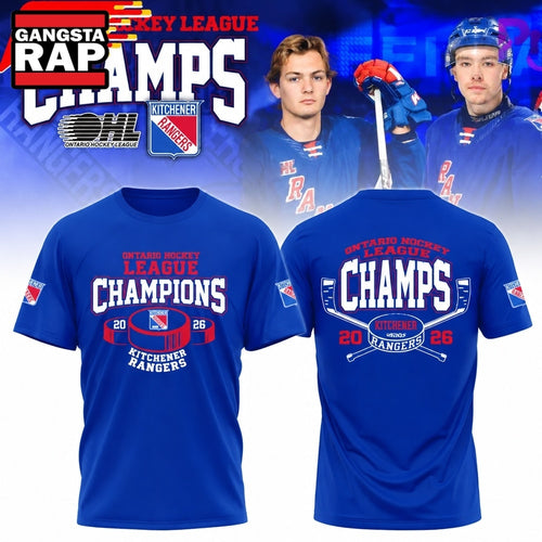 Kitchener Rangers 2026 OHL Champions Limited T Shirt
