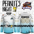 Knoxville Ice Bears Peanuts Night Limited Hockey Jersey