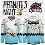 Knoxville Ice Bears Peanuts Night Limited Hockey Jersey