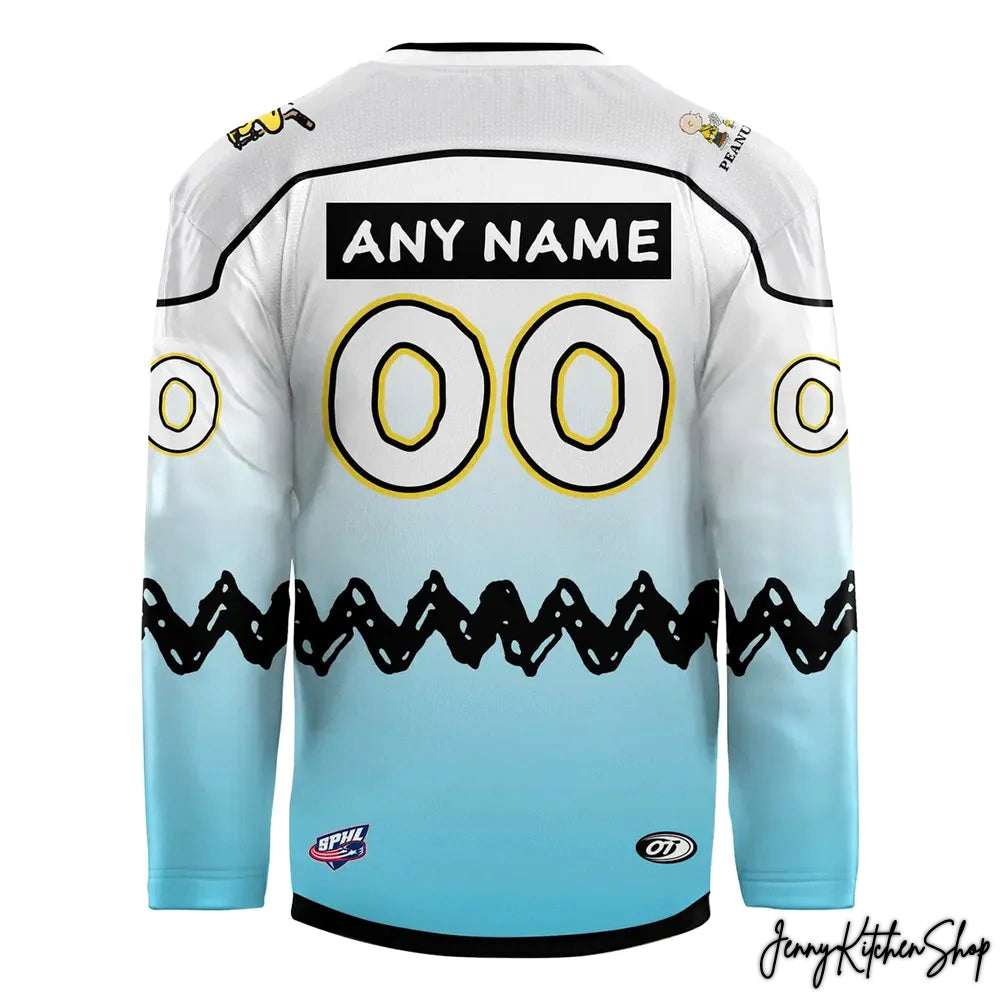 Knoxville Ice Bears Peanuts Night Limited Hockey Jersey
