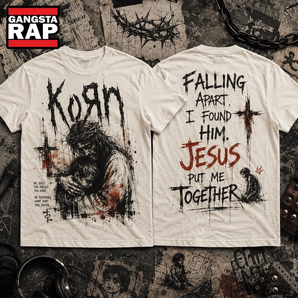 Korn x Jesus Put Me Together 3D Shirt Hoodie T-Shirt