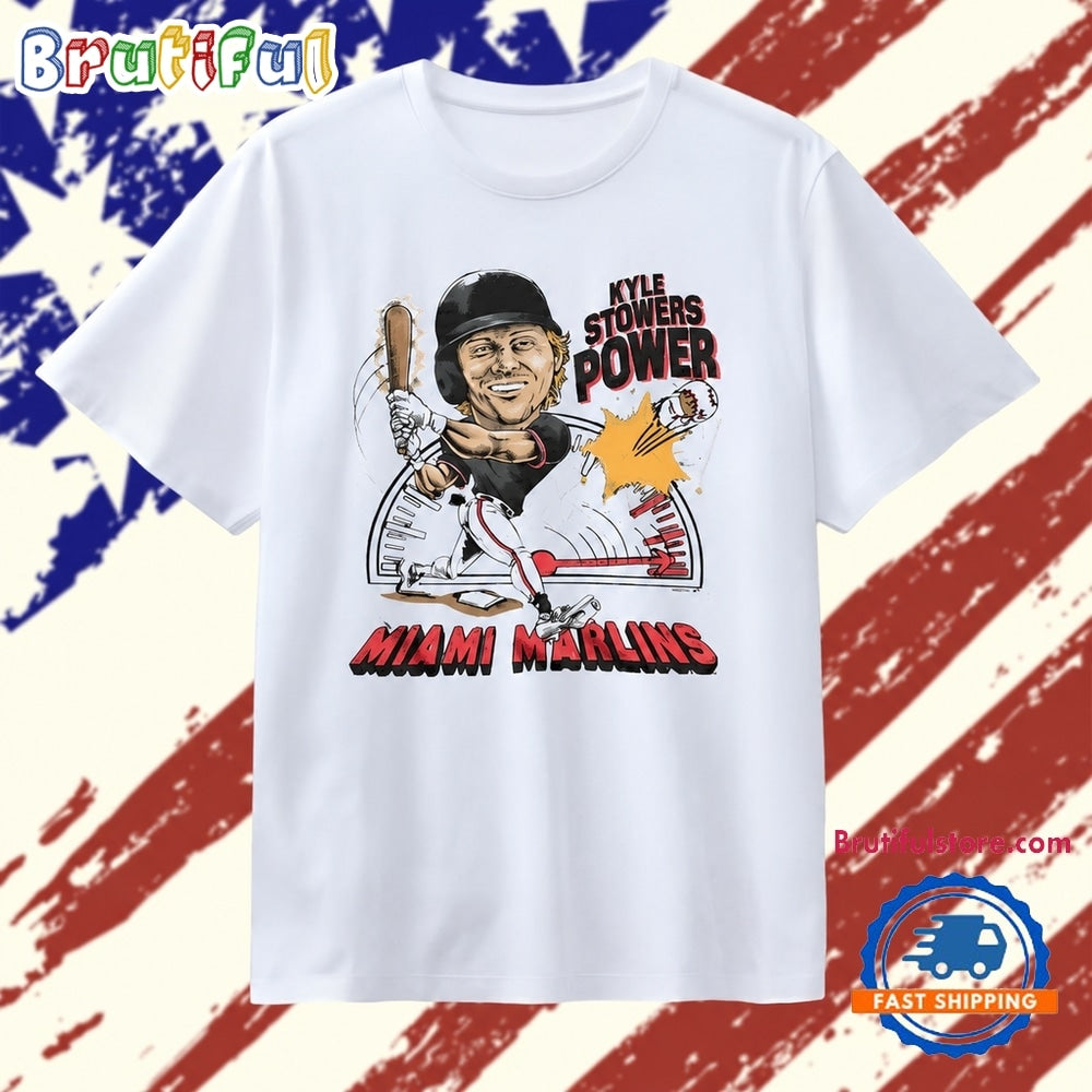 Kyle Stowers Power Miami Marlins MLB Baseball T Shirt