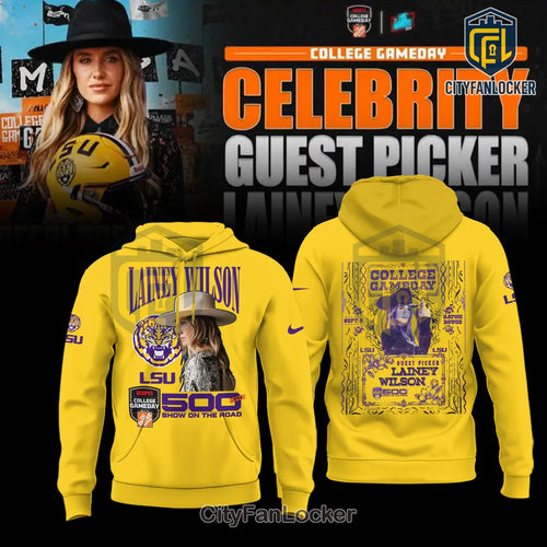 Lainey Wilson Louisiana State University Yellow Hoodie
