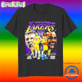 Lakers Luka Doncic and Lebron James Signature Collage T Shirt