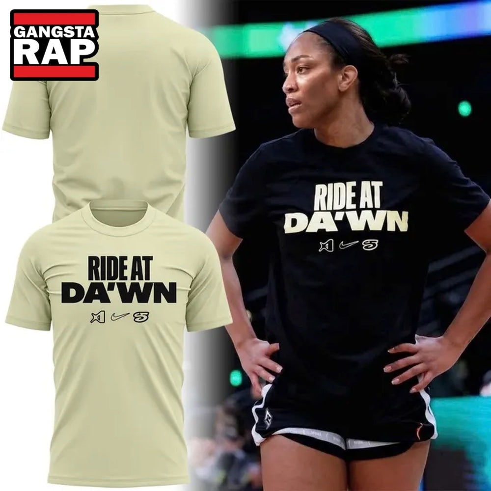 Las Vegas Aces A’ja’s Ride at Da’wn 2026 Limited Edition Yellow T Shirt