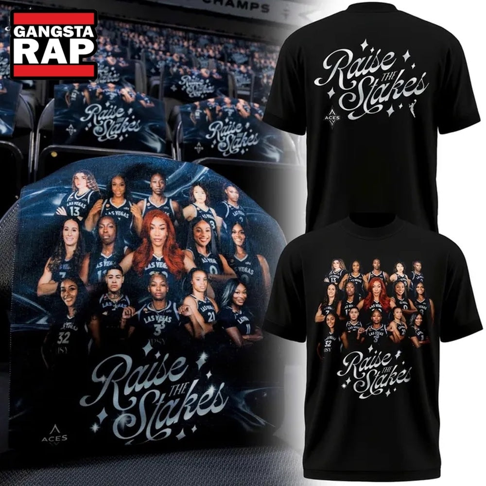 Las Vegas Aces Raise The Stakes 2026 T Shirt