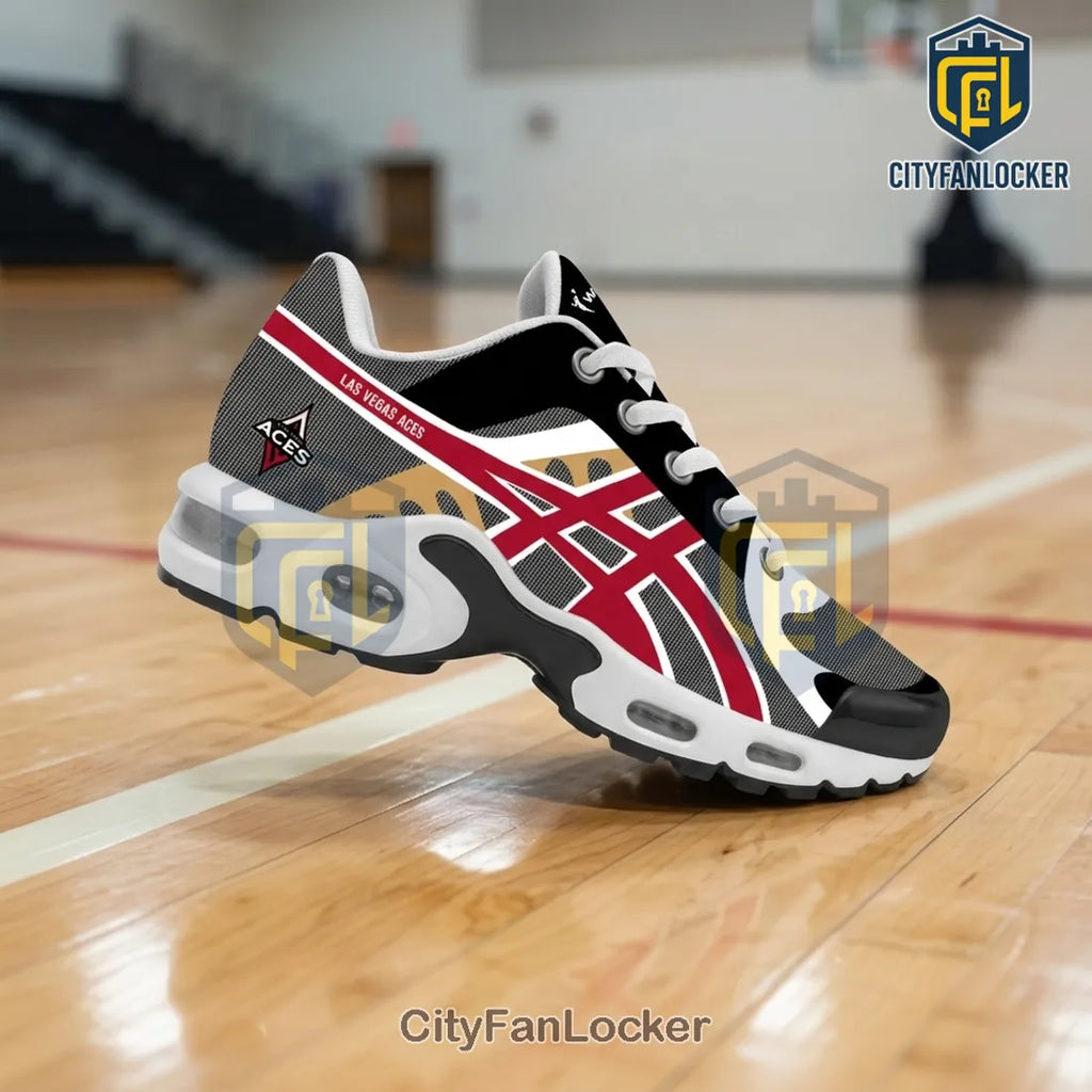 Las Vegas Aces WNBA Black and Red Air Max Plus Sneakers