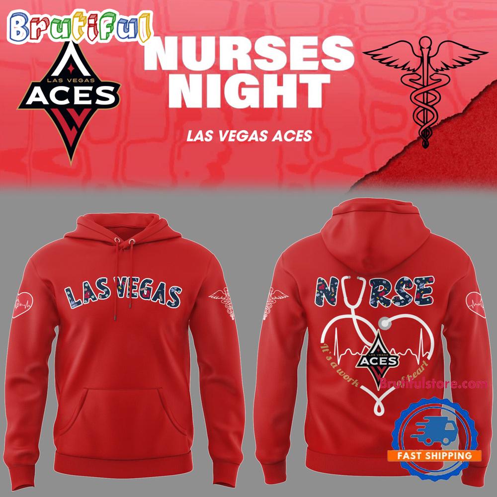 Las Vegas Aces WNBA x Nurses Night 2025 Hoodie T-Shirt