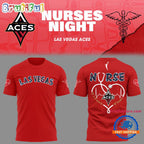 Las Vegas Aces WNBA x Nurses Night 2025 Hoodie T-Shirt