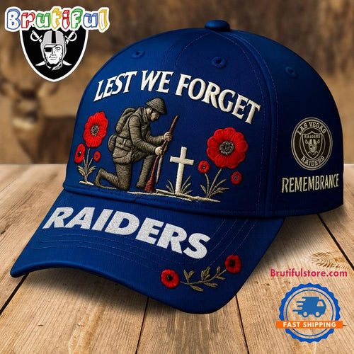 Las Vegas Raiders 2025 NFL Lest We Forget Remembrance Classic Cap