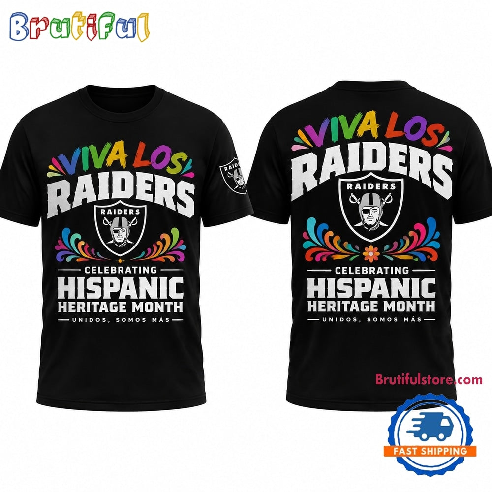Las Vegas Raiders 2026 Latino Heritage Month Viva Los T Shirt