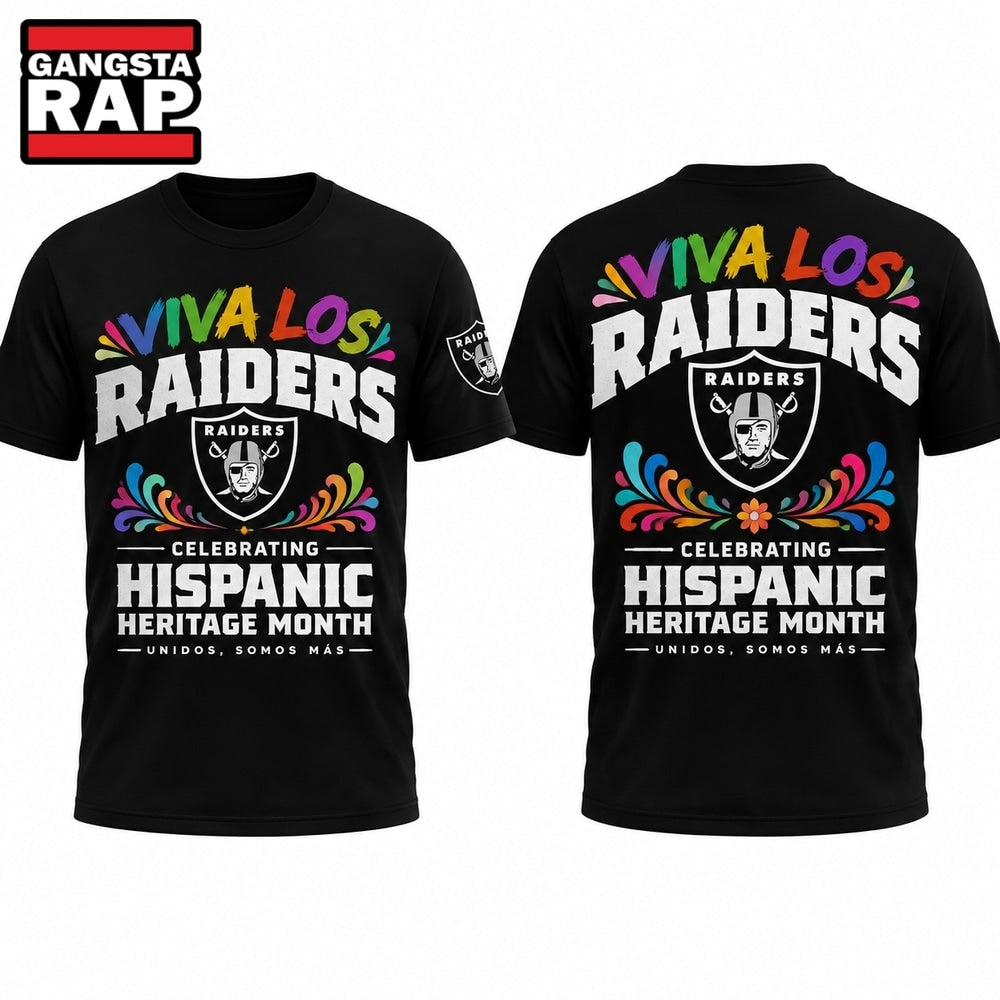 Las Vegas Raiders 2026 Latino Heritage Month Viva Los T Shirt