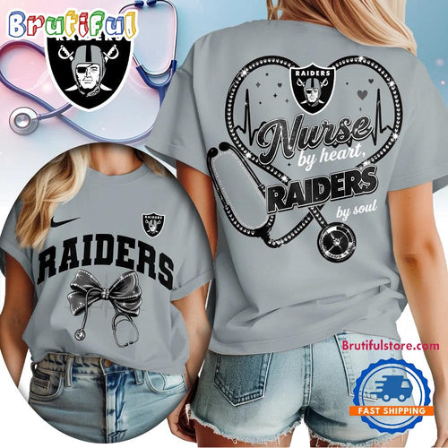 Las Vegas Raiders 2026 NFL Nurse By Heart Unisex 3D Shirt
