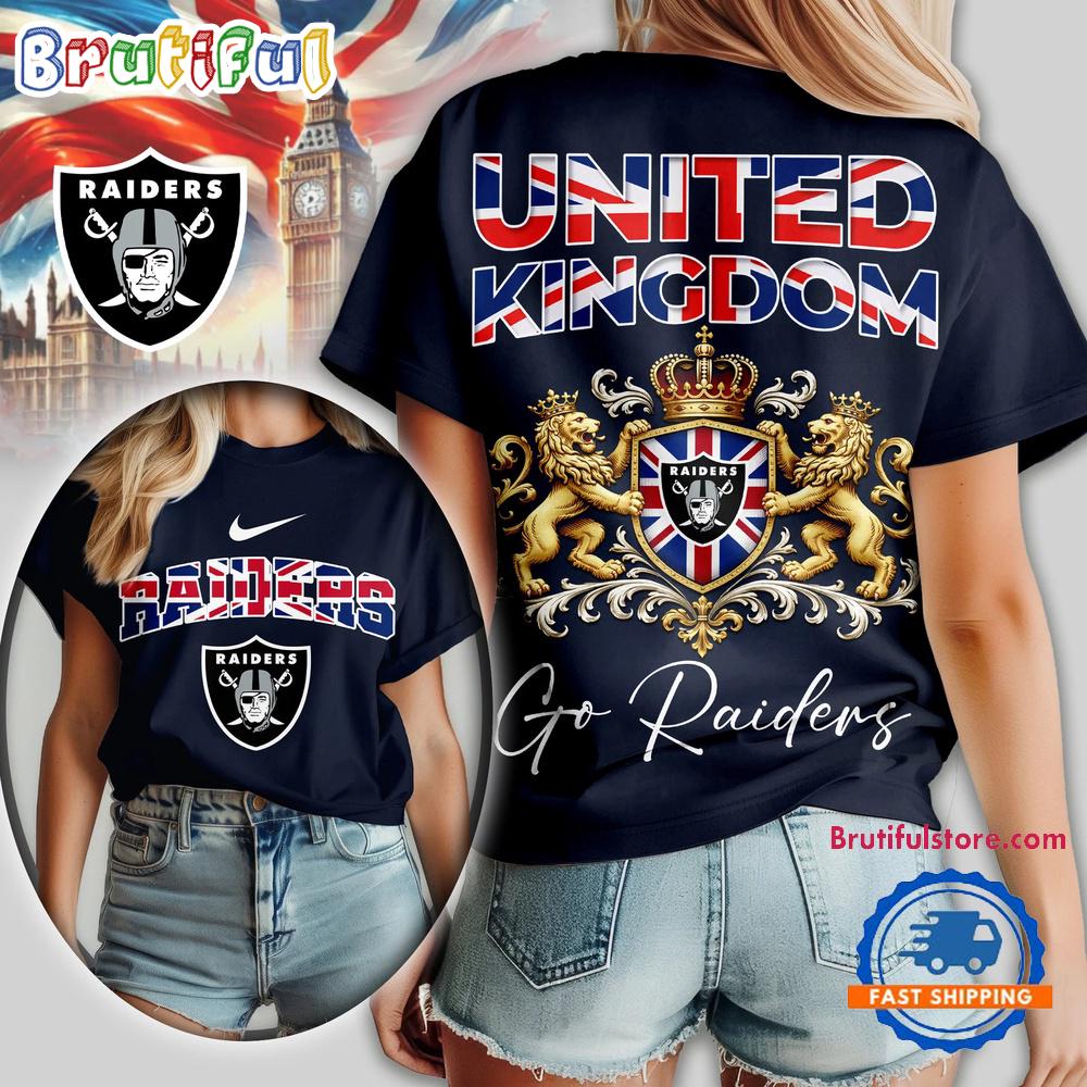 Las Vegas Raiders 2026 NFL United Kingdom Unisex 3D Shirt