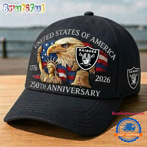 Las Vegas Raiders 250th Anniversary of America Classic Cap