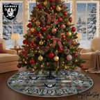 Las Vegas Raiders Christmas Tree Skirt