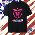 Las Vegas Raiders Crucial Catch Intercept Cancer T Shirt