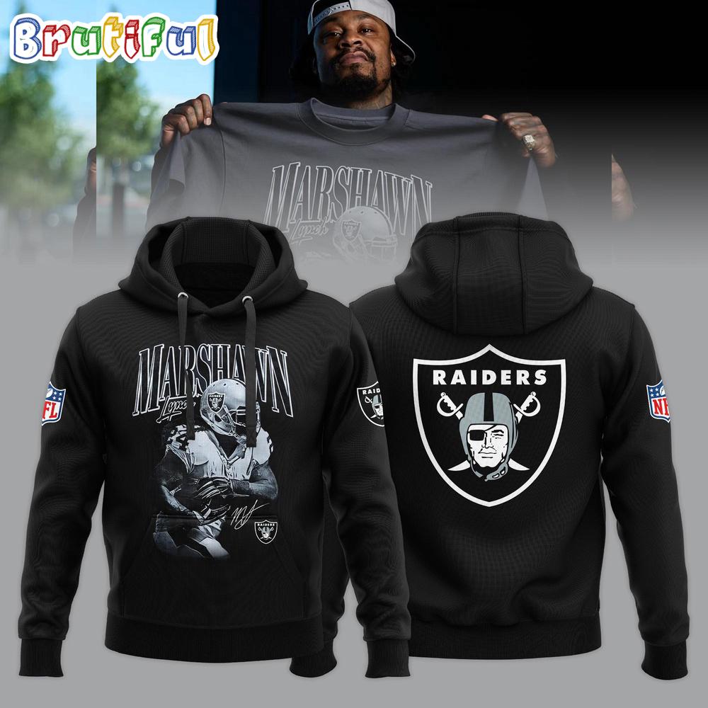 Las Vegas Raiders Marshawn Lynch 2025 Hoodie Shirt