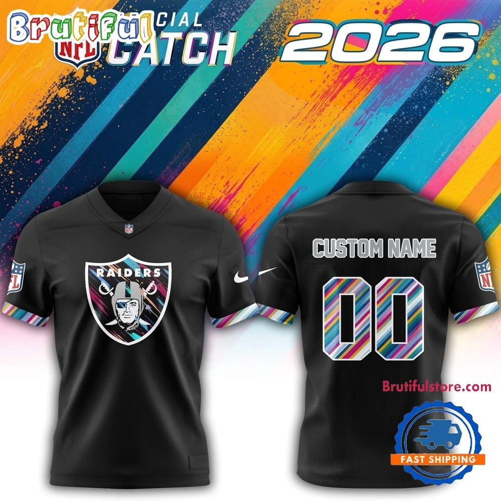 Las Vegas Raiders NFL 2026 Crucial Catch Limited Edition Black Football Jersey