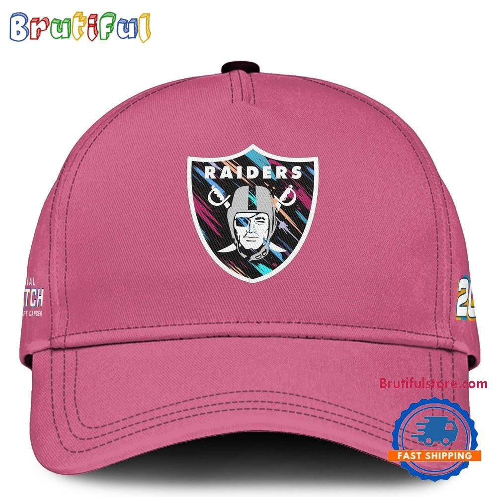 Las Vegas Raiders NFL 2026 Crucial Catch Limited Edition Pink Cap