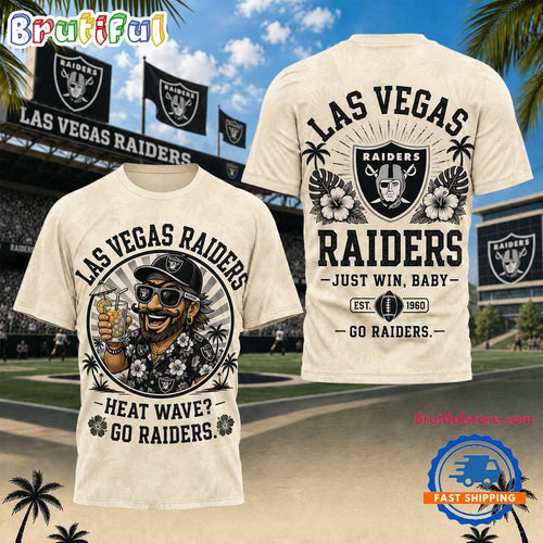 Las Vegas Raiders NFL Beach Vibes Summer Limited Edition 3D Shirt
