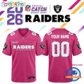 Las Vegas Raiders NFL Crucial Catch 2026 Pink Limited Edition Football Jersey