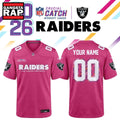 Las Vegas Raiders NFL Crucial Catch 2026 Pink Limited Edition Football Jersey