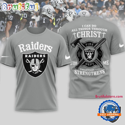 Las Vegas Raiders NFL Faith & Gridiron Limited Edition 3D Shirt