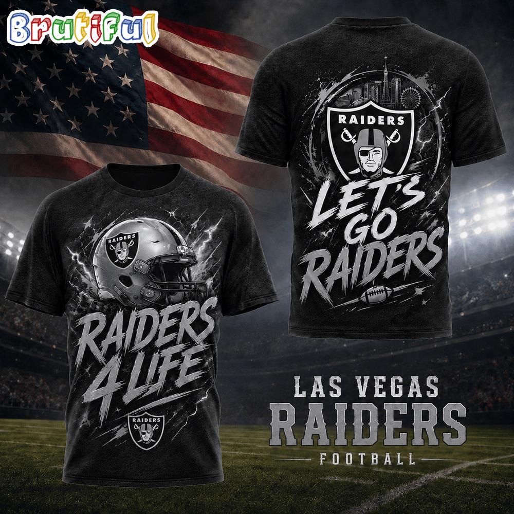 Las Vegas Raiders NFL Fan For Life Limited Edition 3D Shirt