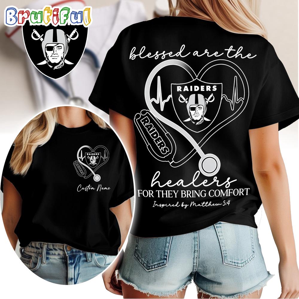 Las Vegas Raiders NFL Heart of A Nurse Game Day Unisex 3D Shirt