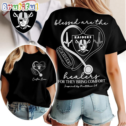 Las Vegas Raiders NFL Heart of A Nurse Game Day Unisex 3D Shirt