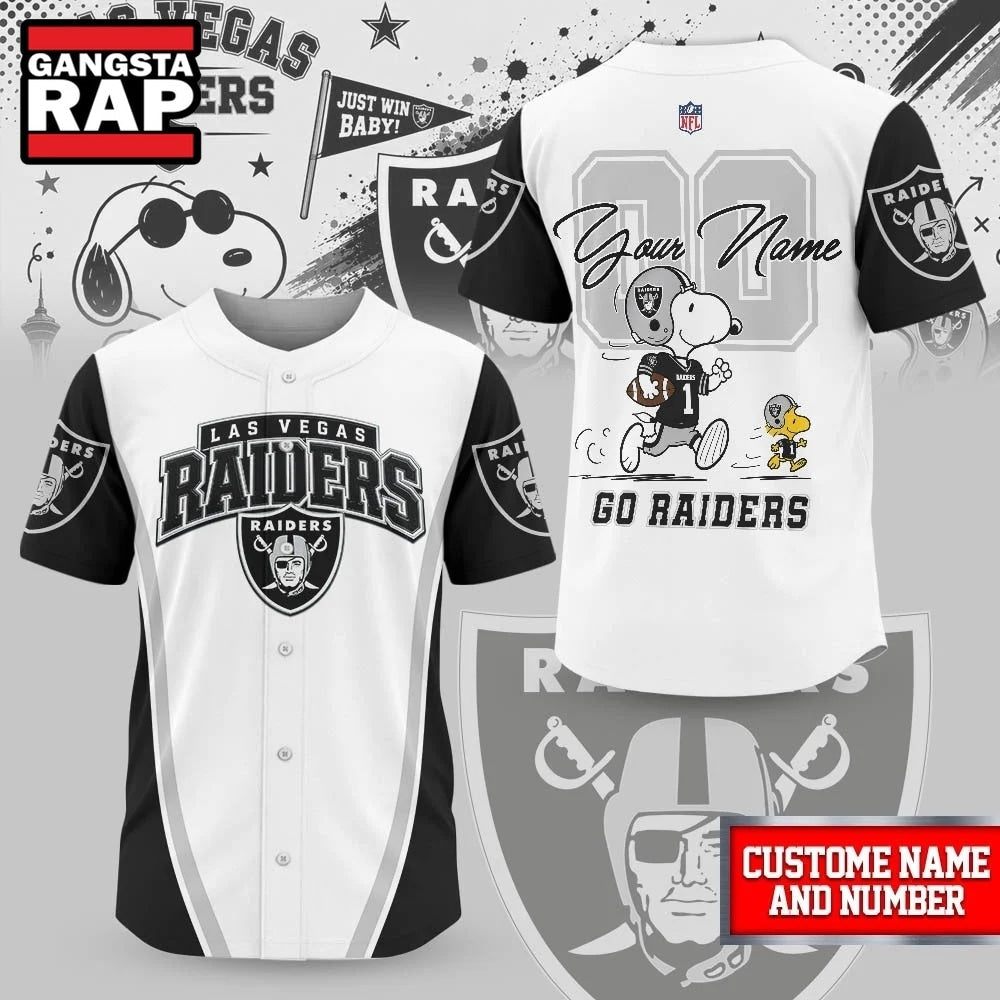 Las Vegas Raiders NFL Snoopy Ultimate Game Day Personalized Jersey Shirt