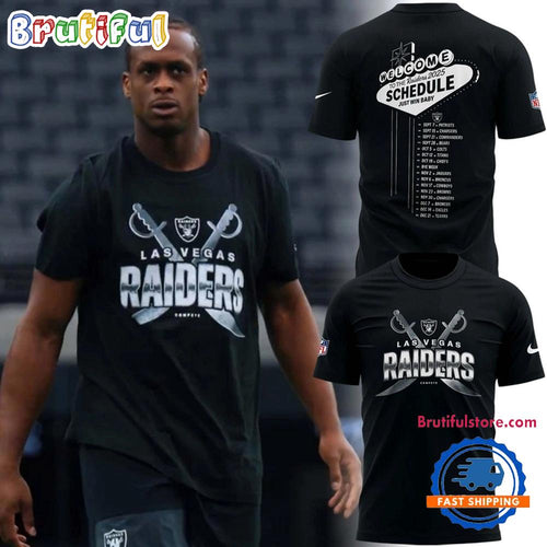 Las Vegas Raiders Wellcome To The Raiders 2025 Schedule T Shirt