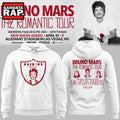 Las Vegas Raiders x Bruno Mars The Romantic Tour White Hoodie T-Shirt