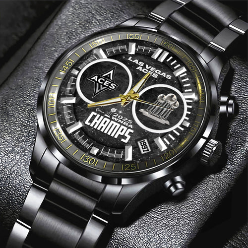 Las Vegas Aces Black Stainless Steel Watch – GNENEW682