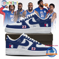LeBron James Philadelphia 76ers Limited Edition Signature Blue Air Force 1 Shoes Sneakers